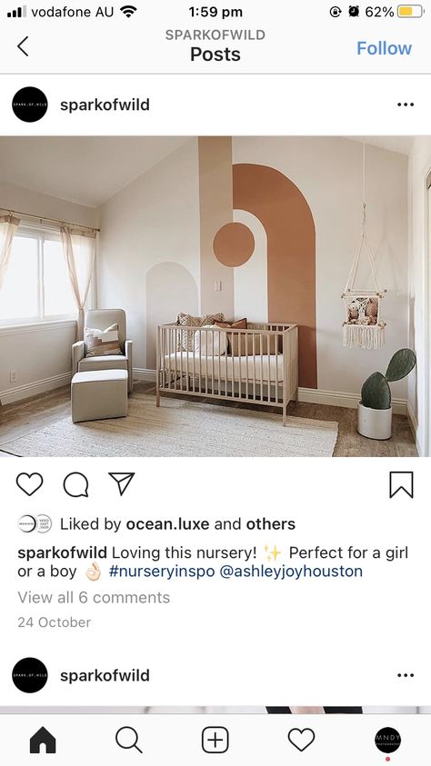 Painted Arch In Nursery, Arch Wall Nursery, Painted Arch Accent Wall Nursery, Painted Arch Behind Crib, Arch Decal Nursery, Boho Arch Wall Paint Nursery, Kids Room Bookshelves, Boy Room Paint, Tan Walls