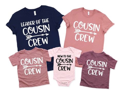 Excited to share this item from my #etsy shop: Cousin Crew T-shirt, Matching Cousin Shirts for Kids, Family Cousin Gifts, Matching Cousin Shirt, Cousin Crew Tshirts, Cousin Crew Shirts #birthday #easter #cousinshirtsadults #cousinshirtskids #cousinsspringbreak #cousincrewkids #cousincrewarrow #newtothecrewbaby #familycousinshirts Cousin Crew Tshirts, Cousin Shirts Adults, Cousins Shirts, Cousin Crew Shirts, Cousin Shirts, Kid Games, Soft Launch, Family Reunion Shirts, Reunion Shirts