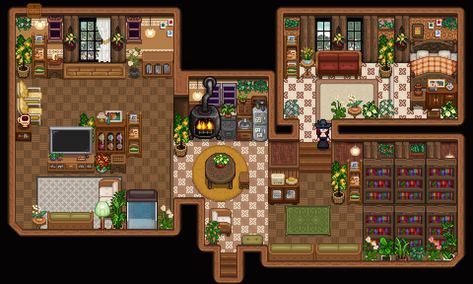 Stardew Valley Island House Interior, Stardew Valley Linus Decoration, Stardew Valley Island House, Stardew Valley Home Interior, Stardew Valley Interior, Stardew Valley House Interior, Stardew House, Stardew Tips, Stardew Valley House