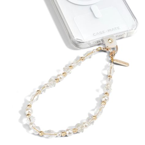 PRICES MAY VARY. iPhone Charm Strap for Timeless Fashion: Make your phone stand out with this stunning cell phone wrist strap, crafted with a gleaming finish & crystal-like beads. Our gorgeous phone leash iPhone strap adds a touch of elegance & sparkle, making your phone look like a piece of jewelry. Forget about boring phone keychain & wrist strap for phone case —the stylish beaded phone straps for iPhone are perfect for drawing compliments, catching eyes, & bringing a luxurious feel to your ph Phone Leash, Keychain Wrist, Lanyard Ideas, Phone Wrist Strap, Phone Keychain, Gold Phone, Beaded Designs, Clay Bead Necklace, Cell Phone Charms