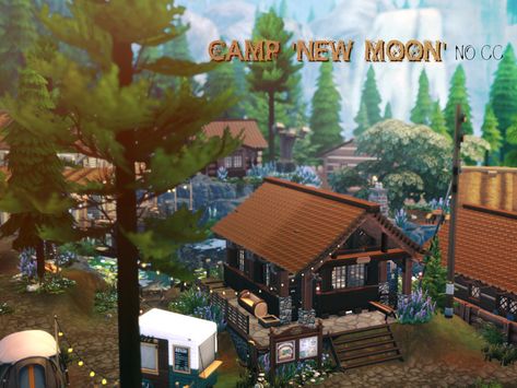 Sims 4 Adventure Cc, Bloxburg Summer Camp, Sims 4 Camping, The Sims 4 Lots, Jungle Adventure, Farmhouse Garden, Sims Hair, Sims 4 Mods Clothes, Sims 4 Build