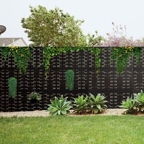 Yard Privacy Screen, Screen Fence Ideas, Outdoor Privacy Screen Panels, Epoxy Resin Flooring, Yard Privacy, Vinyl Fence Panels, Metal Privacy Screen, Outdoor Privacy Screen, Vinyl Privacy Fence