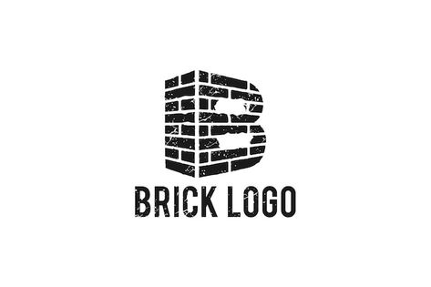 Brick Logo Ideas, Bricklayer Logo, Brick Logo Design, Construction Symbols, Brick Logo, House Symbol, Theatre Inspiration, Construction Logo Design, Brick Construction