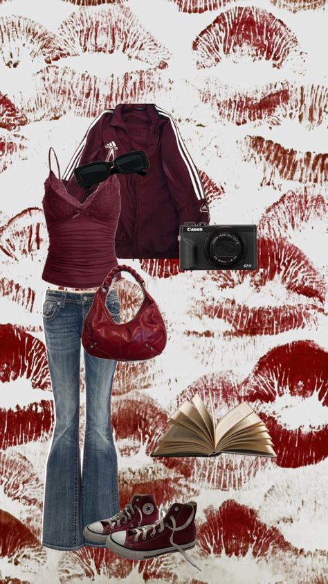 downtown girl outfit inspo dark red cute kisses thought daughter converse ditigak camera Dark Red Converse Outfit, Dark Red Converse, Outfit Inspo Dark, Red Converse Outfit, Converse Outfit, Cute Kiss, Red Converse, Outfits With Converse, Downtown Girl