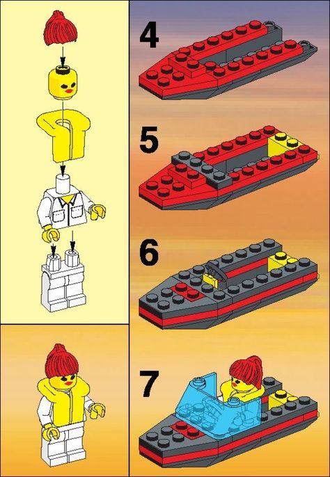 Lego Step By Step Instructions, Lego Building Instructions Step By Step, Old Lego Instructions, Lego Instructions Step By Step, Lego Baseball, Lego Storage Organization, Lego Basic, Lego Building Instructions, Diy Lego