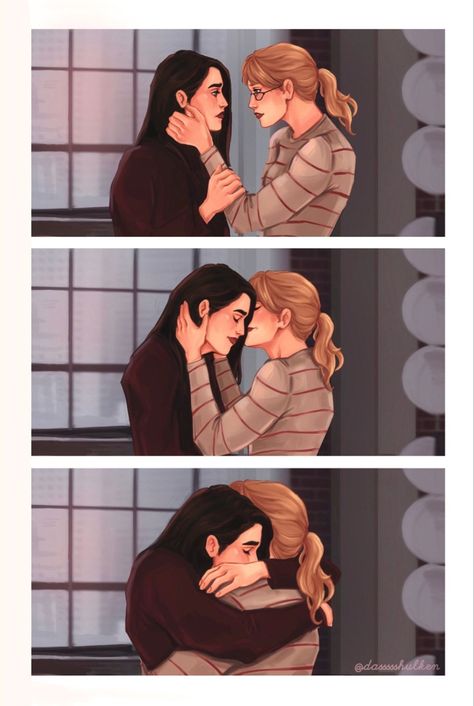 In your Arms 💙❤️ **Supercorp** 🌈👭💕❤️🧡💛💚💙💜🌎💫✨🌕✨🏳️‍🌈✨-(Photo credit to the Artist 🎨 via Pinterest) Supercorp Comic, Supercorp Fanart, Chyler Leigh Supergirl, Slam Book, Funny Wigs, Gamora Marvel, Supergirl Tv, Kara Danvers Supergirl, Supergirl Comic