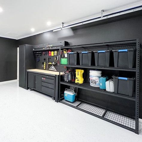 Pinnacle Hardware on Instagram: “Love the super luxe space you've created here @styledbysandj 😍 Some freshly painted walls and super neat organisation - what a garage to…” Garage Storage Plans, Garage Organizing, Garage Paint, Organized Garage, Garage Workshop Layout, Casa Garage, Garage Workshop Plans, Man Garage, Garage Design Interior