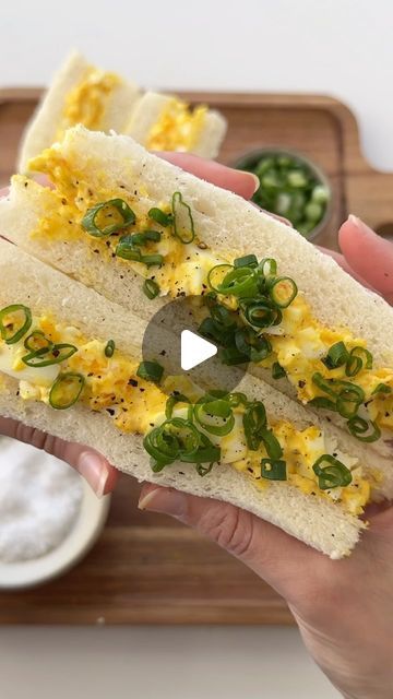 Hajar Larbah on Instagram: "Japanese Egg Sandwiches 💛🍳🥚 posted this recipe around the same time last year but was craving them last week! They’re perfect for meal prepping for a quick breakfast or suhoor too. Just search Japanese Egg Sandwich on the blog and it’ll come right up!

#recipe #breakfast #suhoor #mealprep #japan #japanesefood #cooking #food #foodie #foodblog #foodstagram #yummy #eeeeats #instafood" Japanese Egg Sandwich, Breakfast Egg Sandwich, Japanese Egg, Egg Sandwich Breakfast, Egg Sandwich, Recipe Breakfast, Egg Sandwiches, Lunch To Go, Egg Breakfast