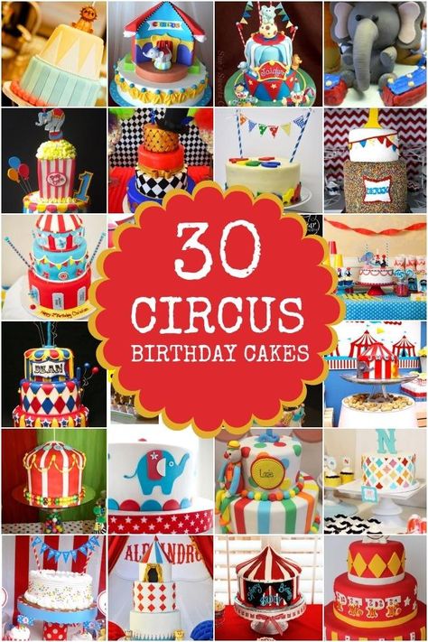 These 30 Boy's Birthday Party Circus Cakes Ideas are showcased by Spaceships and Laser Beams. Circus Birthday Party Cake, Birthday Party Cake Ideas, Party Cake Ideas, Circus Birthday Cake, Circus Cakes, Carnival Cakes, Circus Cake, Circus Theme Party, Spaceships And Laser Beams