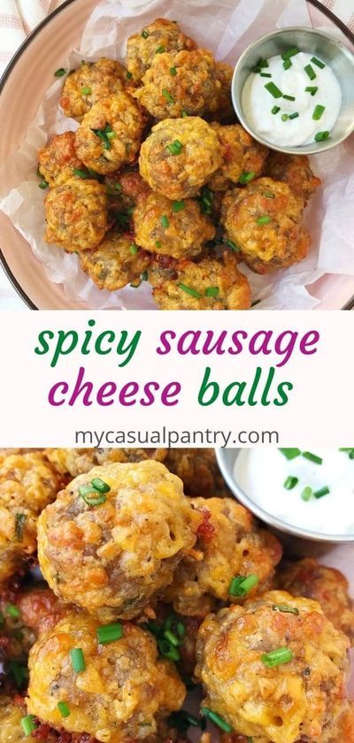 Sausage Balls With Pimento Cheese, Pimento Cheese Sausage Balls, Horseradish Dipping Sauce, Easy Sausage Balls, Cheese Sausage Balls, Sausage Cheese Balls, Sausage Appetizers, Creamy Horseradish Sauce, Holiday Appetizers Easy