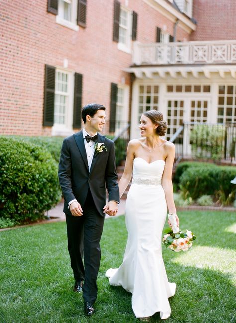 Photography: Graham Terhune Photography - www.grahamterhune.com  Read More: http://www.stylemepretty.com/2014/12/02/classic-north-carolina-wedding-at-the-carolina-inn/ Refined Wedding, Carolina Wedding, North Carolina Wedding, The Vault, Wedding Images, Perfect Day, Sheath Wedding Dress, Sleeveless Wedding Dress, Style Me Pretty