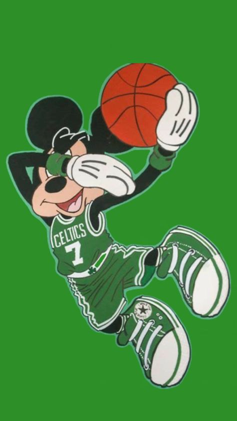 Celtic Pride, Round Blanket, Mickey Mouse Cartoon, Watching Movies, Basketball Pictures, A Basketball, Animal Sketches, Boston Celtics, Disney Art