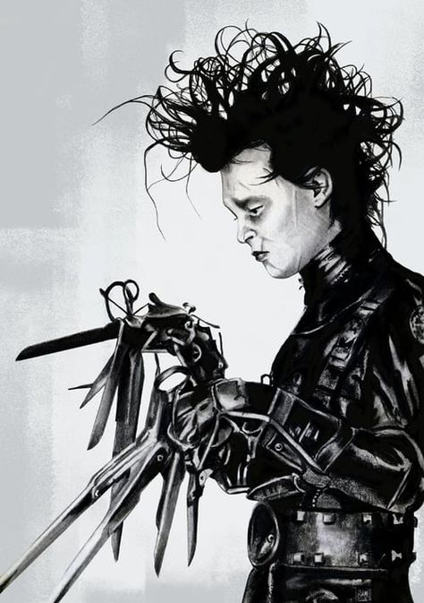 Scissorhands Jane Moore, Tim Burton Characters, Scissors Hand, Tim Burton Art, Film Vintage, Tim Burton Films, Tim Burton Movie, Witch Craft, Edward Scissorhands