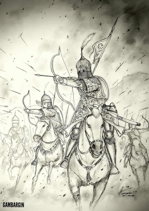 HWS Yildiz Khatun of Dawlat-i Aliyye Berkiyarukan by Gambargin on @DeviantArt Winged Hussar, Polish Winged Hussars, Persian Warrior, Fantasy Story Ideas, Warrior Drawing, Warriors Illustration, Woman Warrior, Horse Drawing, Animal Sketches