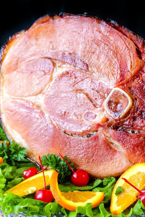 Whiskey Wild Cherry Coke Glazed Ham Coke Glazed Ham, Coke Ham, Holiday Ham Recipes, Delicious Christmas Desserts, Ham Glaze Recipe, Honey Glazed Ham, Cherry Coke, Holiday Ham, Scalloped Potatoes Cheesy