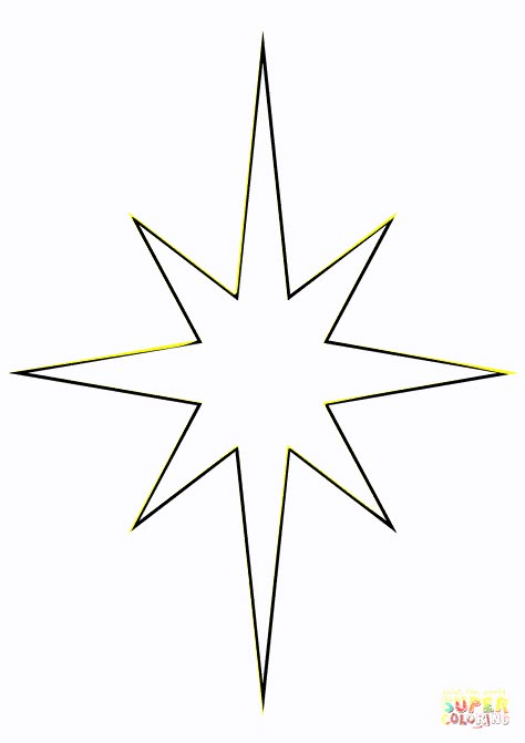 Christmas Star coloring page | Free Printable Coloring Pages Christmas Star Silhouette, Christmas Star Coloring Pages, Christmas Star Template Free Printable, Christmas Star Printable, Printable Stars Free, Star Coloring Pages Free Printable, Christmas Star Illustration, Star Template Printable, Star Printable