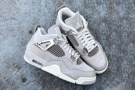 The women's Air Jordan 4 ‘Frozen Moments’ is arriving at JD Sports next week. Get release details here. Buty Jordan, Frozen Moments, Buty Marki Nike, Jordan 4’s, Pretty Sneakers, Boty Nike, Sneaker Outfits, Jordan 4s, Preppy Shoes