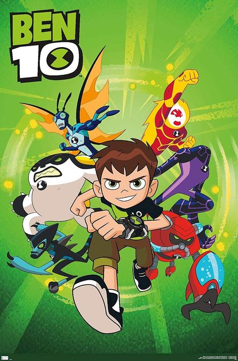 Trends International Ben 10 - Group Wall Poster, 22.375" x 34", Premium Unframed Version Ben 1o, Ben 10 Cake, Travel Scrapbook Pages, Cartoon Posters, Trends International, Old Cartoons, Movie Memorabilia, Ben 10, Cartoon Tv