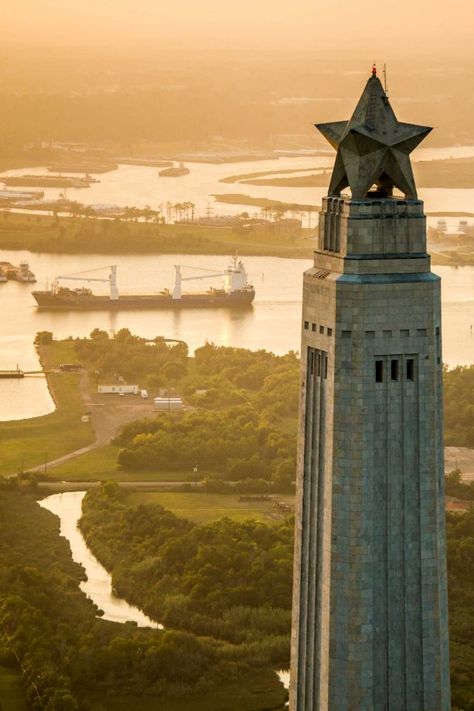 A ship navigates the Houston Ship Channel behind the San Jacinto Monument. ( Smiley N. Pool / Houston Chronicle ) Photo: Smiley N. Pool, Staff / Â 2013  Houston Chronicle San Jacinto Monument, River Town, Texas Places, The Alamo, San Jacinto, Texas History, Texas Homes, Happy Anniversary, Big Ben