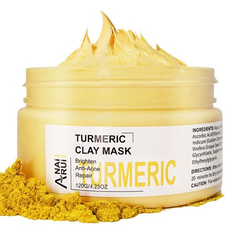 Face Mask Clay, Turmeric Facial Mask, Hyperpigmentation Mask, Turmeric Skin Care, Vitamin C Face Mask, Turmeric Facial, Diy Turmeric Face Mask, Vitamin C Mask, Turmeric Mask