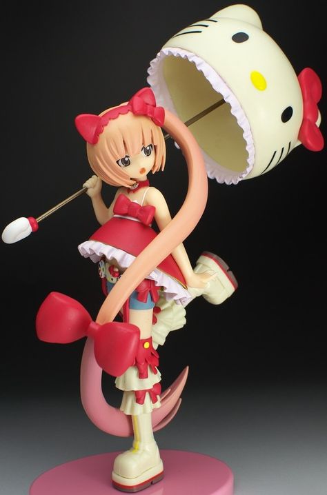 anime figures | Hello kitty anime figure ^.^ by GmDrew on DeviantArt Vintage Anime Figures, 2000s Anime Figures, Hello Kitty Figurines, Anime Figure Poses, Nekomura Iroha, Cute Figures, Kitty Anime, Figures Anime, Girl Figure