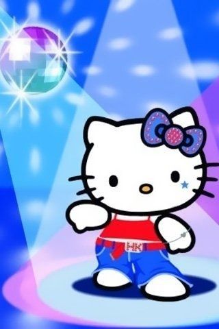 The Voice HK Hello Kitty Dancing, Kitty Dancing, Lets Dance, Little Twin Stars, Rock Roll, Photo Storage, Rock And Roll, Rocker, Dancing