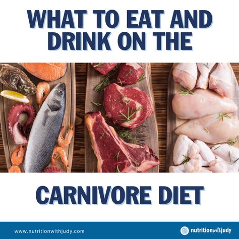 What to Eat and Drink On the Carnivore Diet | Nutrition with Judy Drinks On Carnivore Diet, Carnivore Diet Drinks, The Carnivore Diet, Wellness Plan, Carnivore Diet, Diet Soda, Diet Drinks, Gut Healing, Eat And Drink