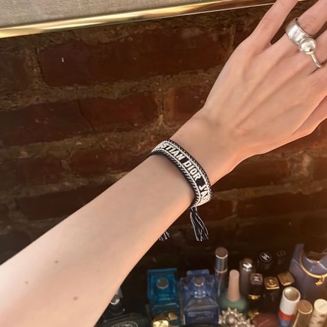 Christian Dior J’adior bracelet!! Brand new!💞 Christian Dior Bracelet, Dior Bracelet, Dior Jewelry, White Details, Dark Blue Color, Got It, Christian Dior, Dark Blue, Dior