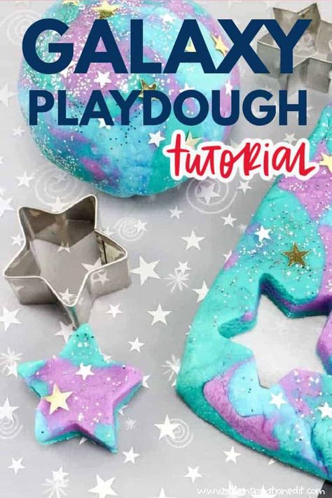 Galaxy Playdough Kids Will Love Galaxy Playdough, Space Activities For Kids, Space Preschool, Space Crafts For Kids, January Art, School Age Activities, Theme Preschool, Science Experiments For Preschoolers, Space Camp