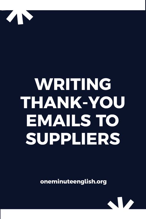 Wondering how to express appreciation effectively to your suppliers? Crafting a professional thank-you email is crucial to maintaining strong business relationships. Start with a personalized greeting and make sure to mention specific contributions. Highlight how their support enhances your operations. Be concise yet sincere in your message, ensuring you convey gratitude clearly. Using a thank-you email not only strengthens your partnership but also opens doors for better cooperation in the future. Create a lasting impression with your words and show how much you value their efforts. Thank You Email, Service Business, English Course, Sign Off, Services Business, Long Term Relationship, English Teacher, Postal Service, Thank You Notes