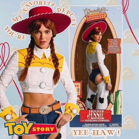 #kendalljenner #kendalljenneroutfits #collage #toystory #cowgirl #collageartwork #photoart Jesse Toy Story Costume, Cowgirl Collage, Jessie Toy Story Costume, Jesse Toy Story, Kendall Jenner Halloween, Disfraz Toy Story, Toy Story Costume, Epic Clothing, Toy Story Costumes