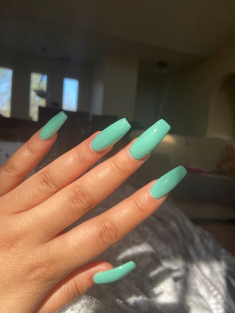 Turquoise Nails Aesthetic, Bb Nails, Turquoise Aesthetic, Acrylic Coffin Nails, Nail Aesthetic, Turquoise Nails, Jr Prom, Acrylic Coffin, Dip Powder