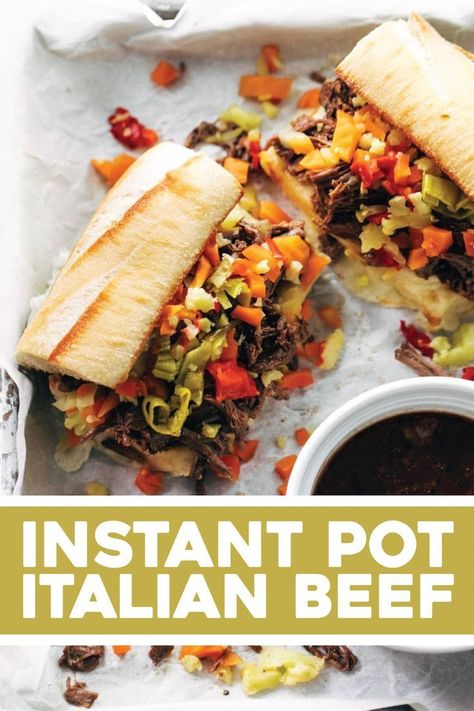 Pie Holes, Instant Pot Italian Beef, Chicago Italian Beef, Instant Pot Italian, Italian Beef Recipes, Buttered Bread, Meaty Meals, Beef Sandwich Recipes, Instant Food