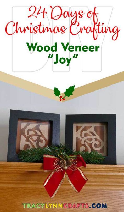 From wood veneer, you can make these joyous holiday plaques| #diy #cricut #veneer #christmas Cricut Wood Veneer Projects, Christmas Craft Projects, Do It Yourself Crafts, Christmas Decorations For The Home, Diy Holiday Decor, Diy Christmas Tree, Crafty Craft, Diy Wood Projects, Holiday Diy