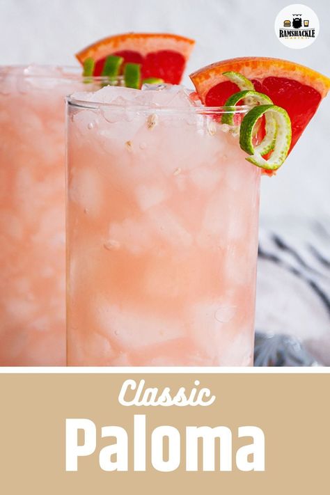 Want to add a little twist to your cocktail game? Try the Paloma! :tropical_drink:This tequila-based drink with a hint of grapefruit will tantalize your taste buds. Follow my simple recipe and enjoy your new favorite drink! Paloma Drink Tequila, Gin Paloma Cocktail, Paloma Cocktail Vodka, Paloma Cocktail Tequila Fresca, Paloma Batch Cocktail, Paloma Cocktail With Vodka, How To Make A Paloma Drink, Easy Paloma Recipe, Vodka Paloma Cocktail