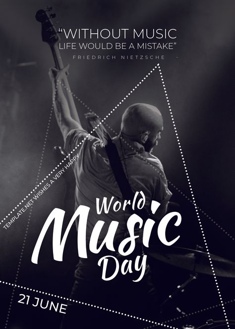 Happy Music Day, Happy World Music Day, Cute Calligraphy, Happy International Yoga Day, World Music Day, Music Day, Day Template, Scrapbook Collection, Word Free