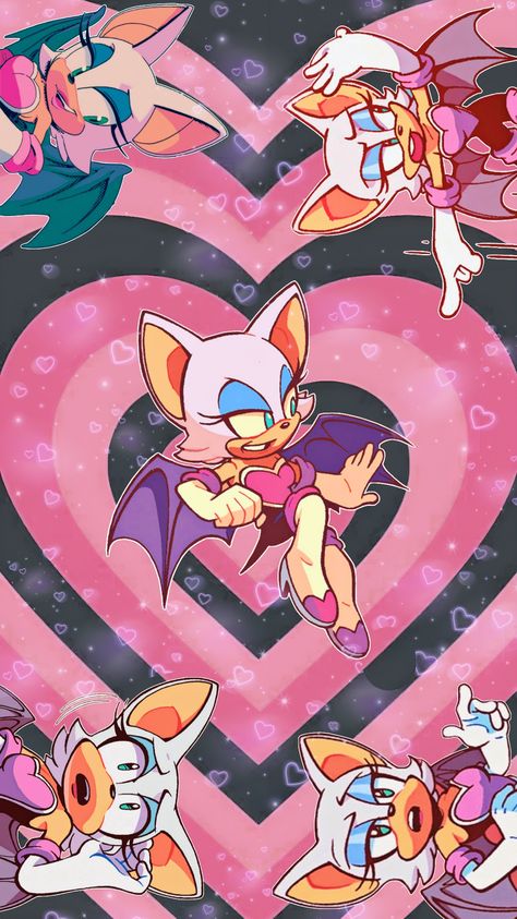 🦇🖤 Amy Sonic, Colour Meaning, Shadow And Rouge, Beautiful Moon Pictures, Rouge The Bat, Sonic Heroes, Sonic Funny, Friends Art, Sonic 3