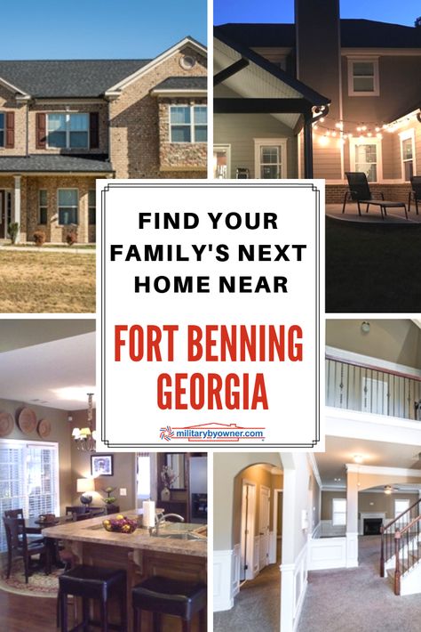 7 Family-Ready Homes For Sale or Rent near Fort Benning, Georgia #army #fortbenning Fort Benning Georgia, Military Housing, Fort Benning, Fort Bragg, Military Spouse, Outdoor Entertaining Area, Moving Tips, Military Life, Exterior Brick