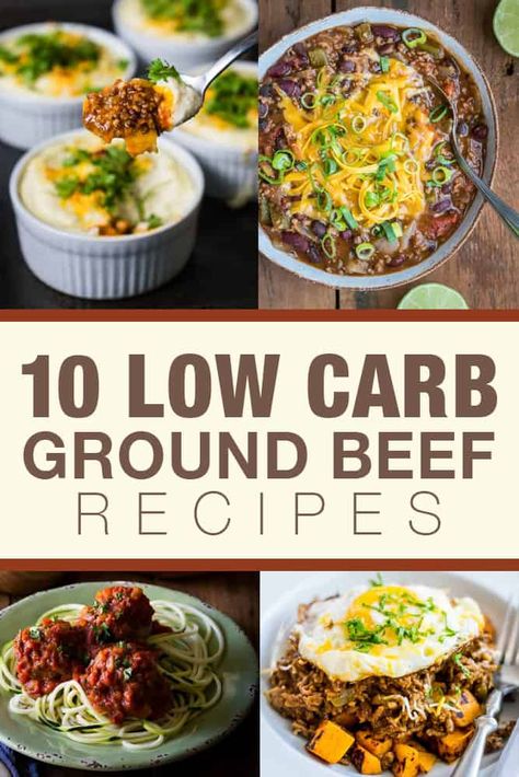 10 Low-Carb Ground Beef Recipes | Living Chirpy Beef Crockpot Recipes Healthy, Beef Recipes Easy Quick, Ground Beef Paleo Recipes, Beef Recipes Easy Dinners, Ground Beef Crockpot Recipes, Banting Recipes, Freezer Food, Healthy Ground Beef, Keto Easy