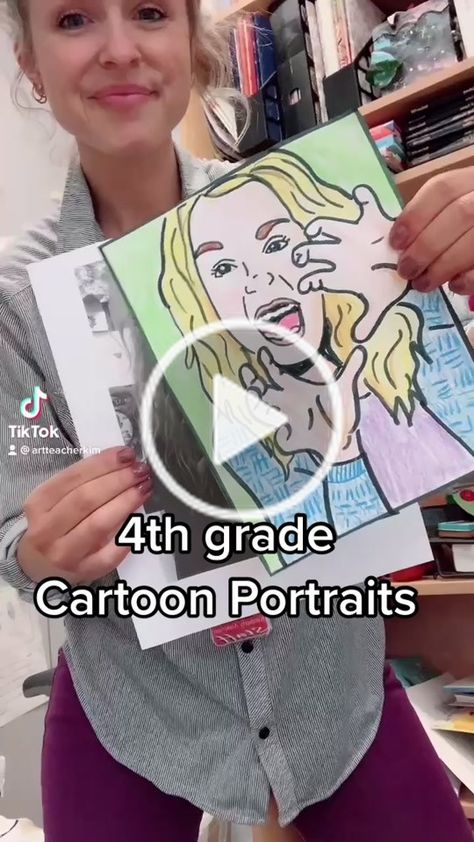 4th Grade Self Portrait Art Projects, Face Tracing, Portraits For Kids, Self Portrait Artists, Self Portrait Art, Graphite Art, Camp Crafts, Summer Camp Crafts, 4th Grade Art