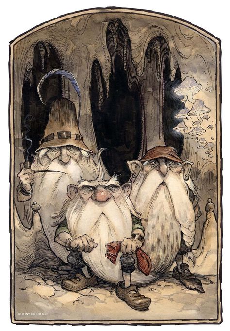 The Spiderwick Chronicles – Tony DiTerlizzi Tony Diterlizzi, Gnome Painting, Spiderwick Chronicles, Faery Art, Fairy Stuff, Fairytale Art, Arte Fantasy, Fairy Art, Magical Creatures