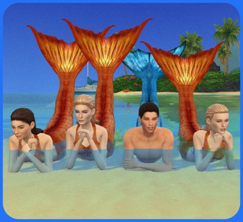 Sims Mermaid, Mako Mermaids Tails, H2o Mermaid Tails, Merman Tails, Little Mermaid Live Action, Sims 4 Cheats, Mermaid Bra, H2o Mermaids, Mermaid Man