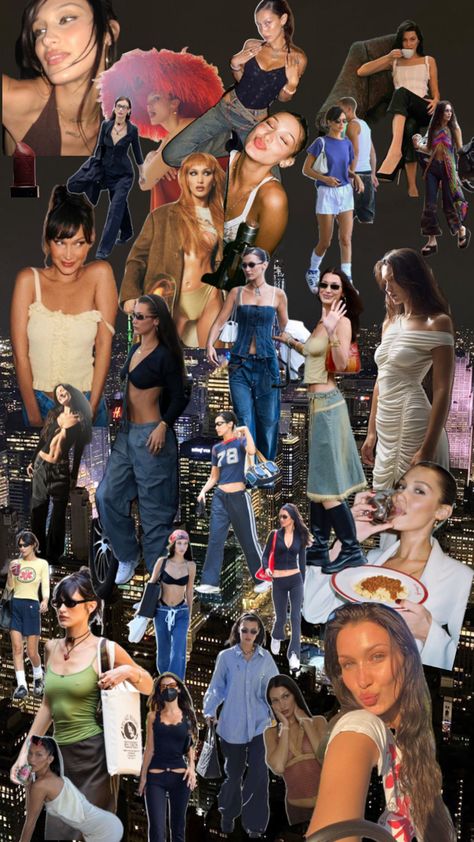 Bella Hadid inspired collage Main Character Aesthetic Outfits, Main Character Aesthetic, Outfits New York, Hollywood Waves, Main Character, Character Aesthetic, Character Outfits, Bella Hadid, Aesthetic Outfits