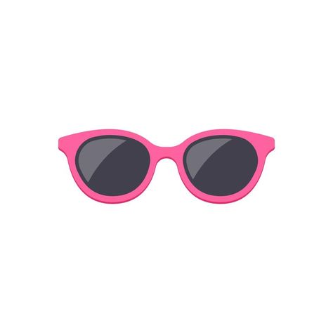 pink glasses vector isolated on white background Barbie Glasses, Rose Emoji, Glasses Clipart, Barbie Png, Pink Glasses, Barbie Party, Pink Sunglasses, The Pink, Vector Art