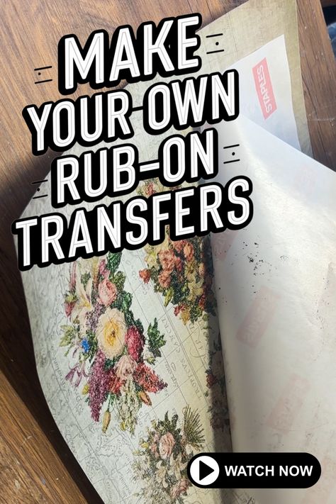 Skip the overpriced transfers & unleash your creativity!  This pin reveals a SHOCKINGLY SIMPLE way to make your own rub-on transfers at home. Click for the budget-friendly tutorial! #diycrafts #rubontransfers How To Make Your Own Rub On Transfers, Diy Rub On Transfer How To Make, Rub On Transfers Crafts, Diy Transfer Paper, Diy Iron On Transfer, Wax Paper Transfers, Transfer Techniques, Transfer Images, Mod Podge Crafts