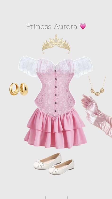 Princess Aurora costume idea Aroura Costume Ideas, Princess Aroura Halloween Costume, Princess Aurora Costume, Aurora Costume, Halloween Costume Outfits, Princess Costume, Princess Aurora, Costume Outfits, Diy Costumes