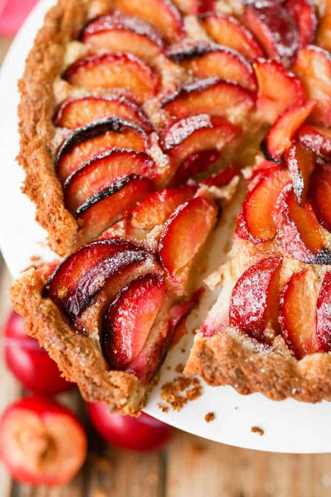 Plum and Almond Tart with Homemade Pastry