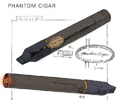 (C1) Phantom Cigar Sci Fi Props, Props Concept, Fantasy Props, Science Fiction Art, Metal Gear Solid, Robot Concept Art, Mechanical Design, Prop Design, Futuristic Technology