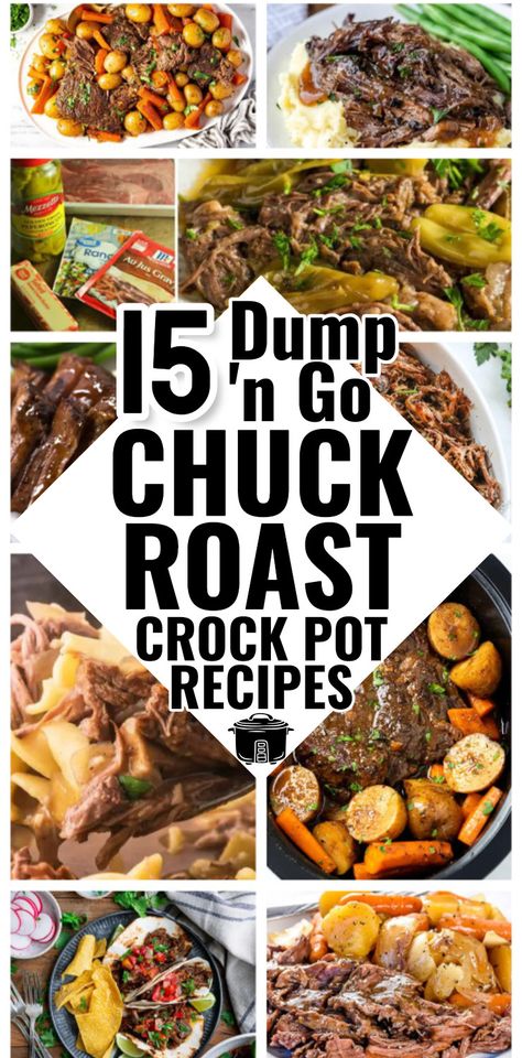 Recipes With Chuck Roast Crock Pot, Dinner Ideas Roast, 6 Hour Pot Roast Crockpot, Roast Beef Crock Pot Recipes Ranch Italian Dressing, What Can You Make With Chuck Roast, Recipes For A Roast, Moist Pot Roast, Dump And Go Crockpot Pot Roast, Roast Crock Pot Recipes Slow Cooker