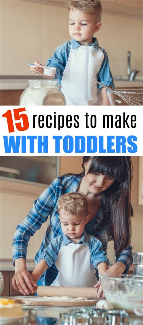 Baking With Toddlers, Recipes For Toddlers, Cooking With Toddlers, Preschool Cooking, Kids Cooking Recipes, Easy Toddler, Health Recipes, Family Cooking, Baking With Kids